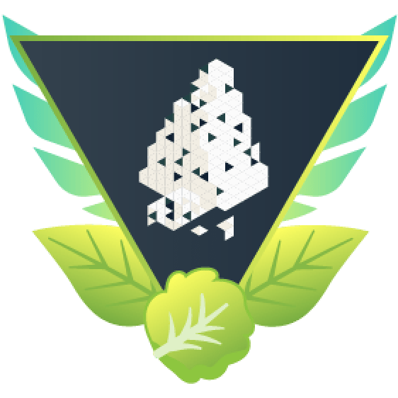 Winged Blue Cheese achievement badge: a crumbly pixel-art cheese wedge above green leaves and a lettuce head