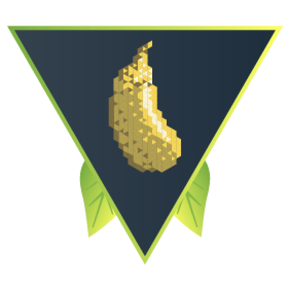 Golden Eggplant achievement badge: a shiny gold pixel-art eggplant framed by two green leaves